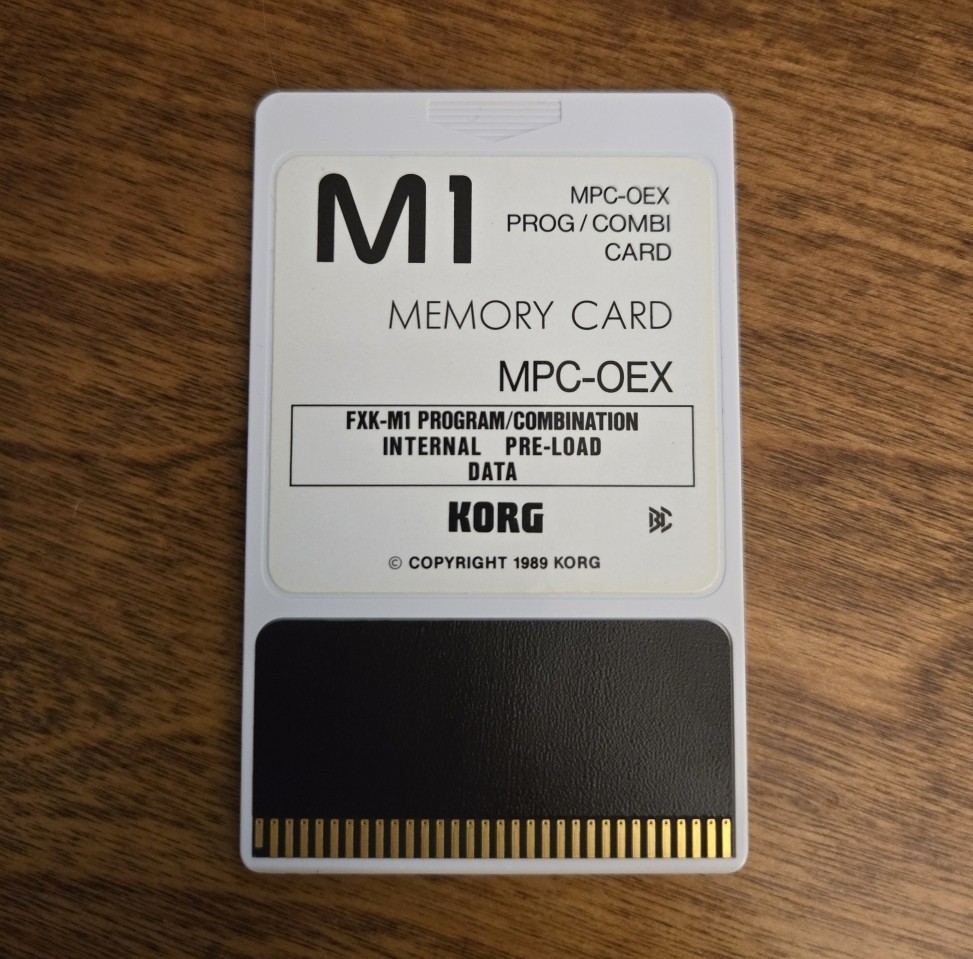 Korg MPC-OEX Program/Combi Memory Card Internal Preload w/Cover *Pristine*