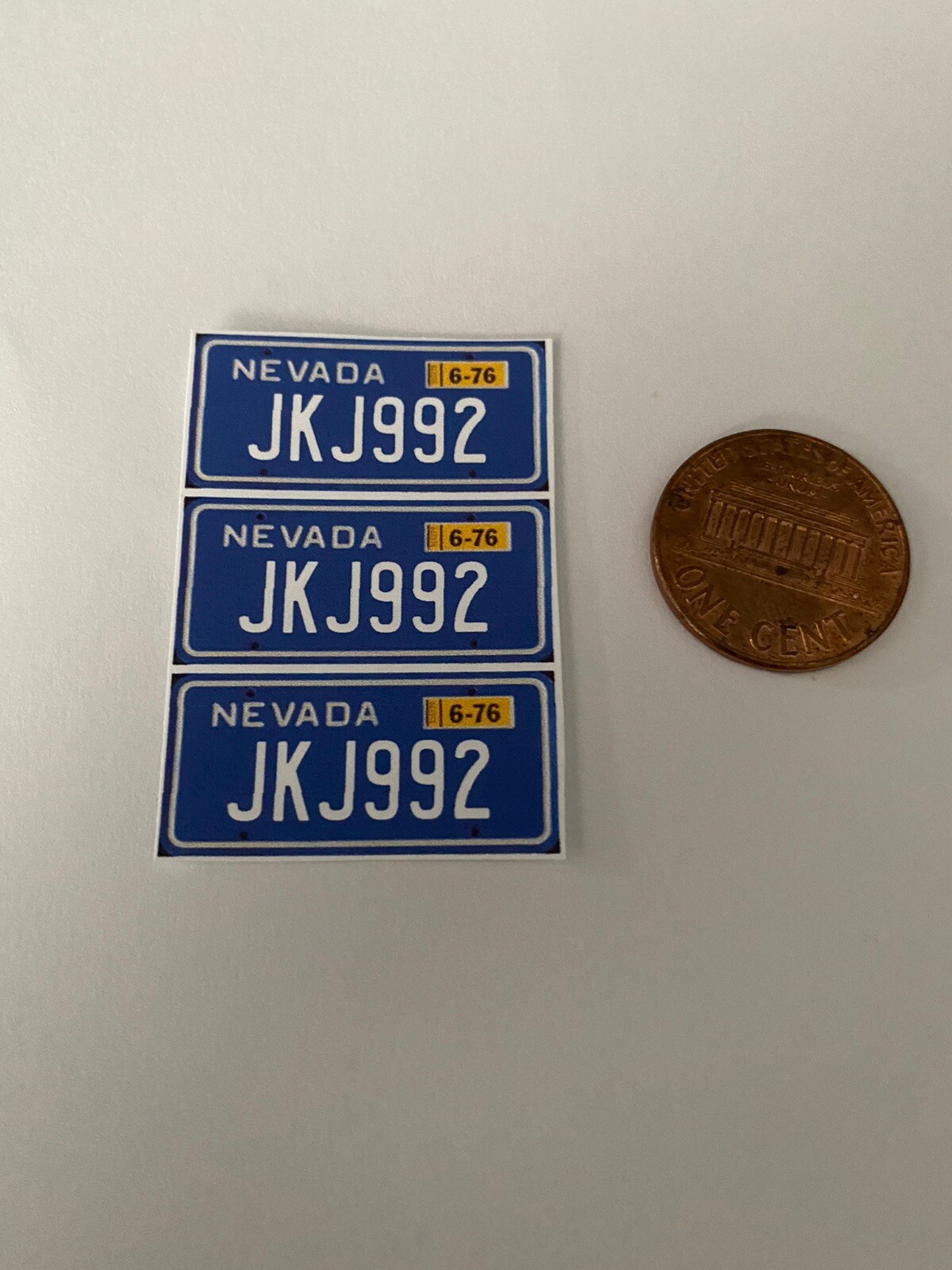 1/10 scale 70’s Style Nevada license plate decals for your R/C car or truck