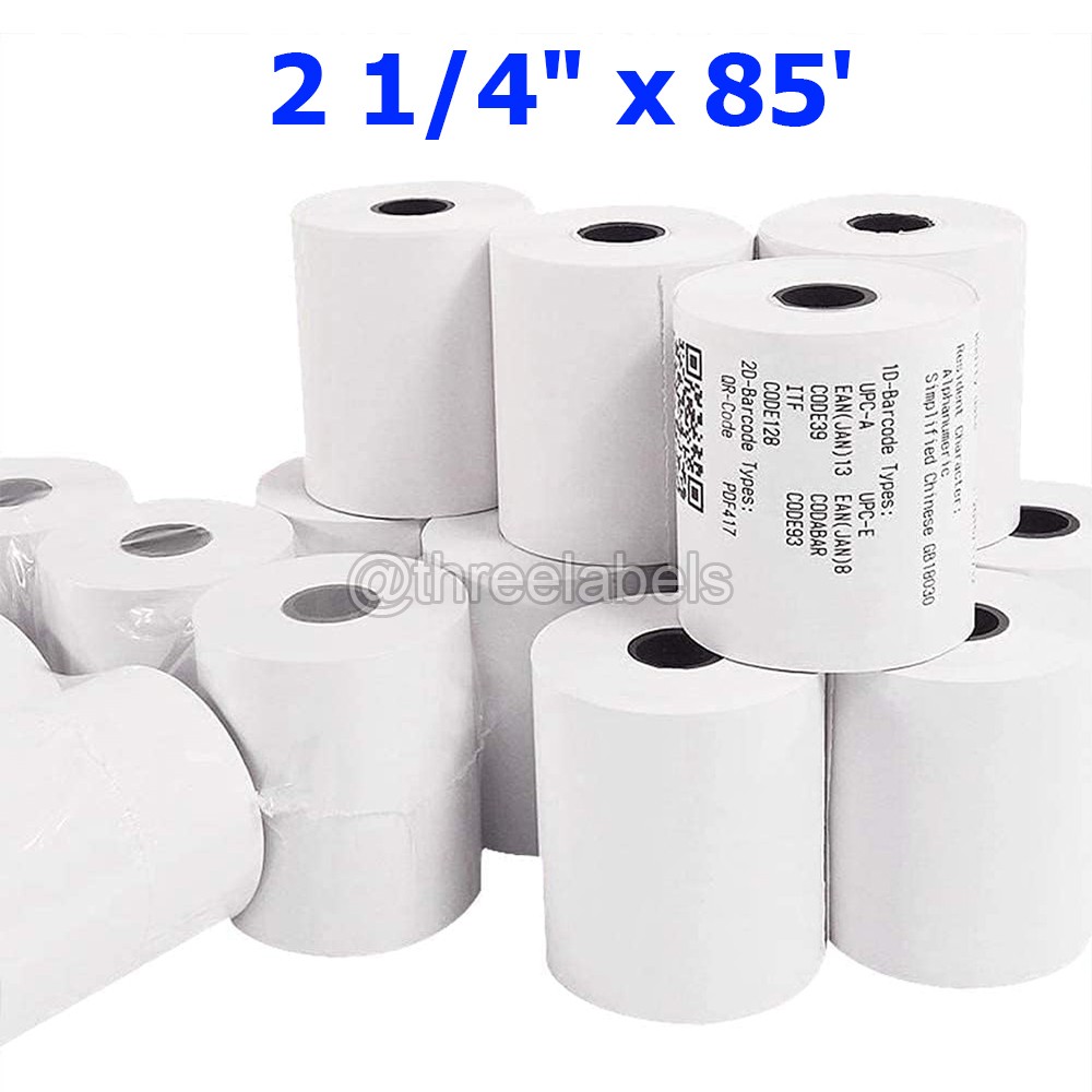 200 Rolls 2-1/4" x 85' Thermal Paper Credit Card Cash Register POS Receipt Paper