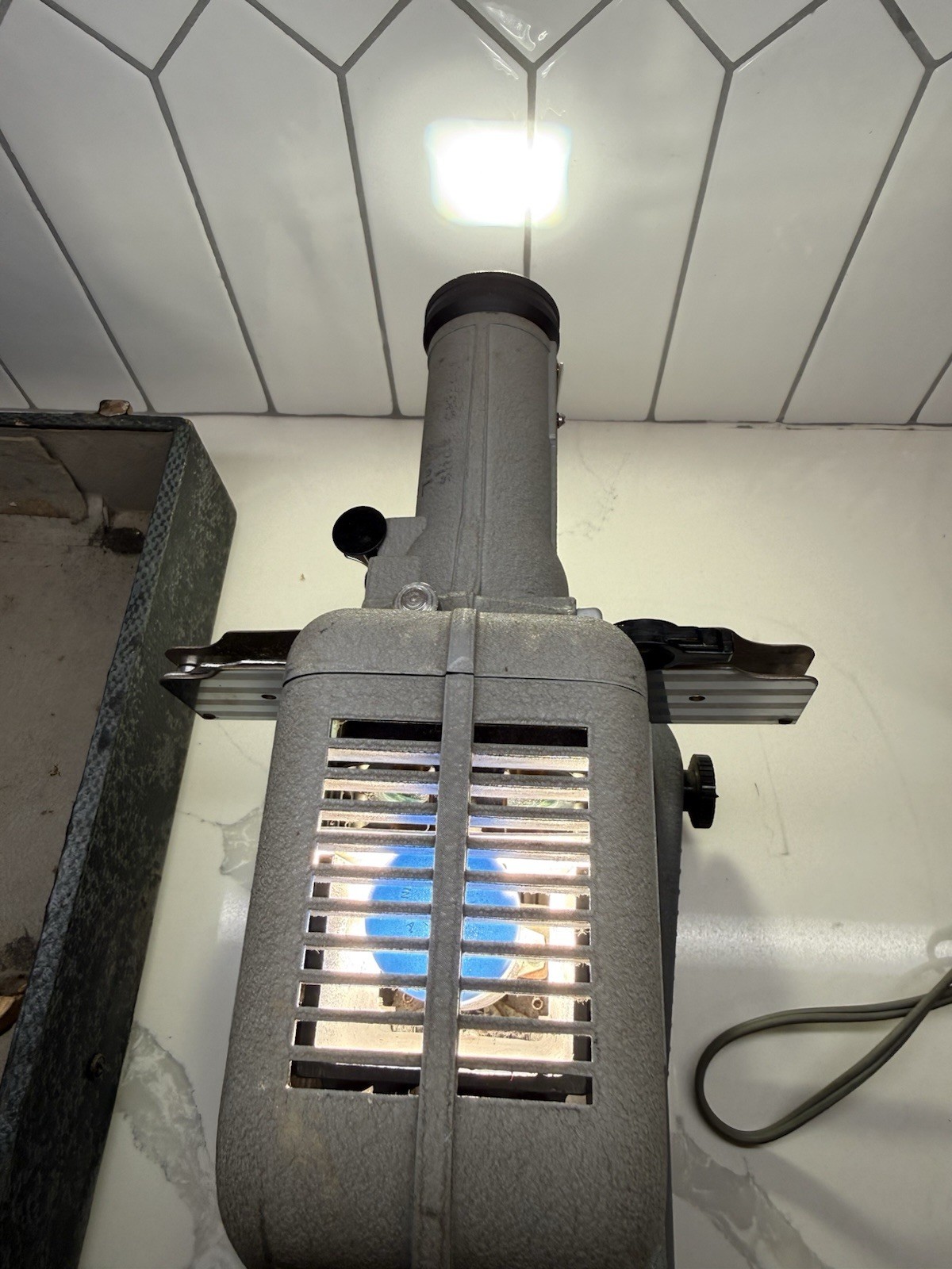 Viewlex V-27 Motor Fan Cooled Projector W/ Case - Read Description