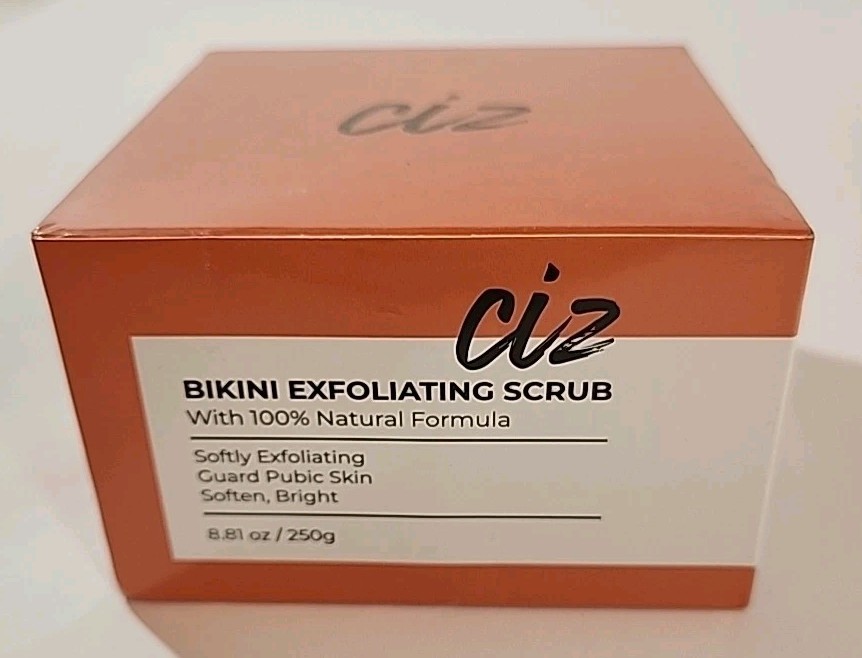 NEW SEALED CIZ Bikini Exfoliating Scrub 100% Natural Formula Soft 8.81oz Skincar