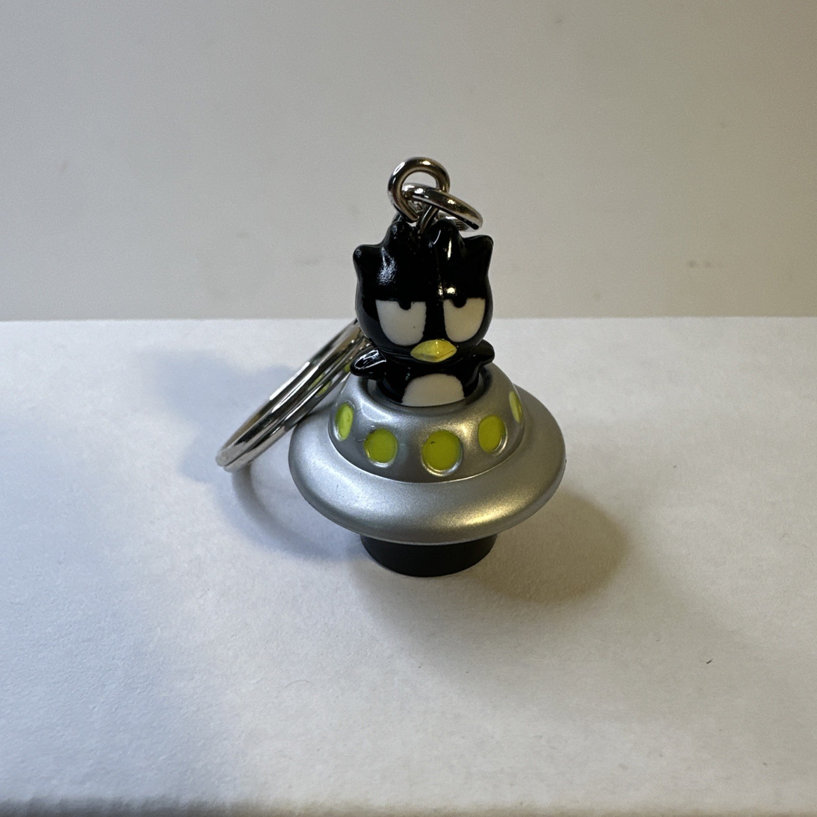 Vintage Sanrio Bad Badtz Maru Charm Keychain in a Flying Saucer (UFO) New(other)