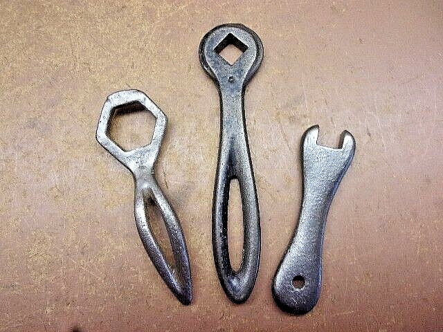 Three (3) Small Machinist's Wrenches Tailstock Lathe All Nice'n'Clean LQQK!