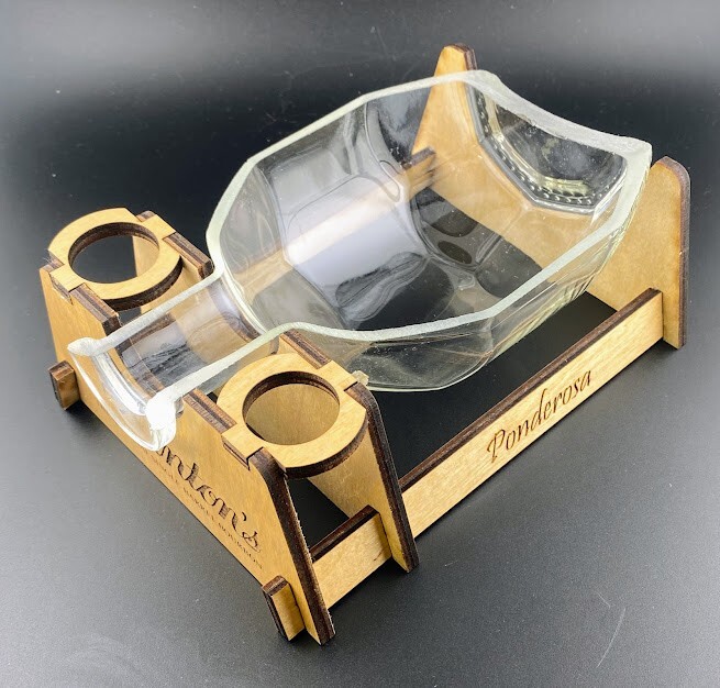 Blanton's Bundle - Lighted Display, Cigar Ashtray & 2 Engraved Glencairn Glass