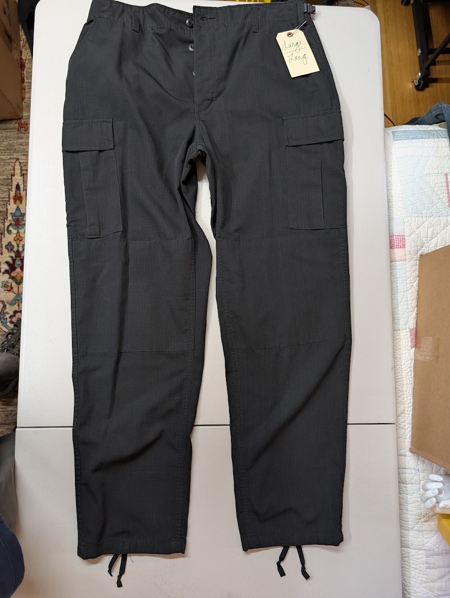 Law Pro Black BDU Cargo Pants Large Long from S.W.A.T. TV Series Sony Costumes