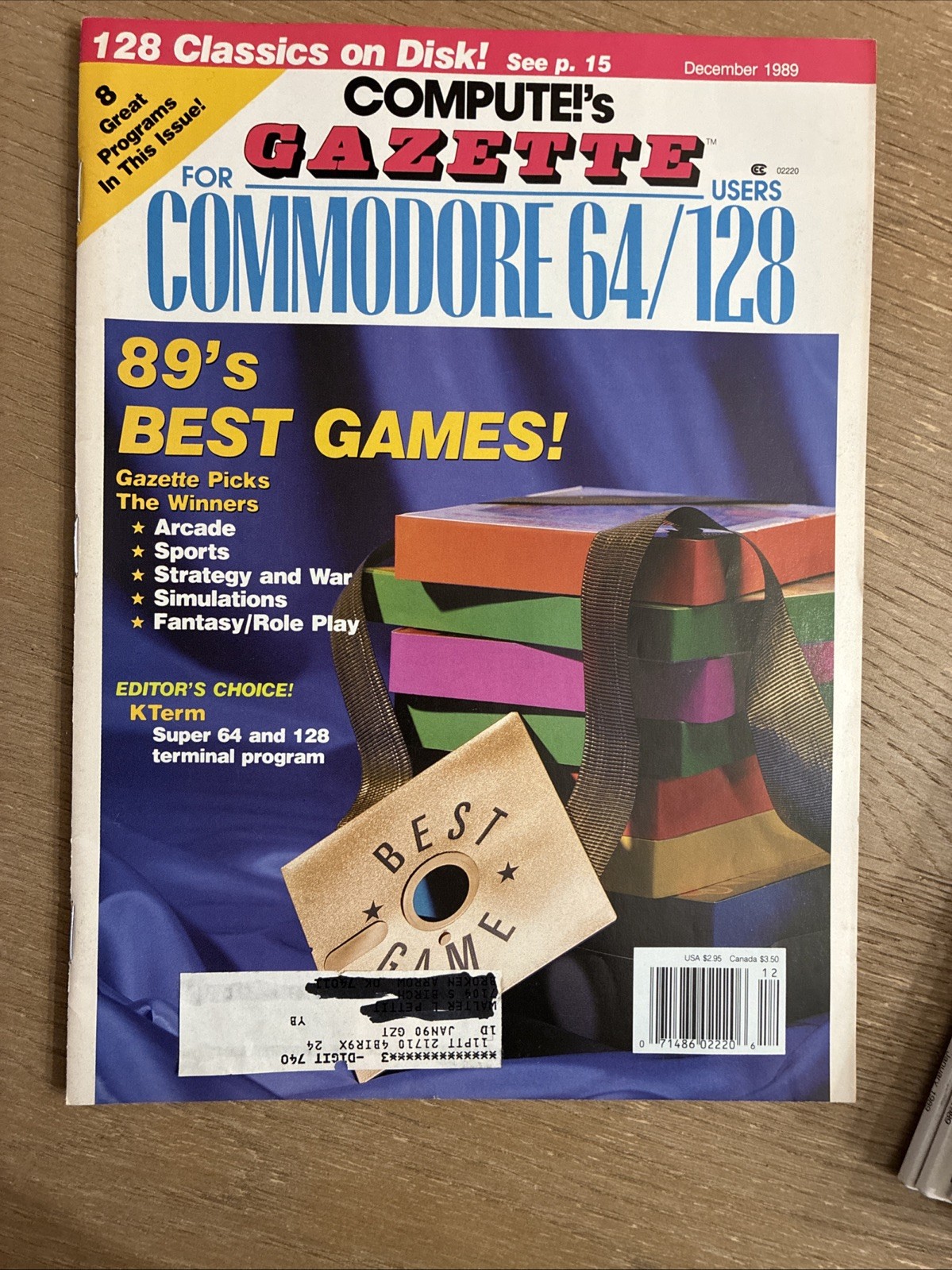 Compute!'s Gazette Magazine 12 issue lot for Commodore Users Jan 89-Dec 89
