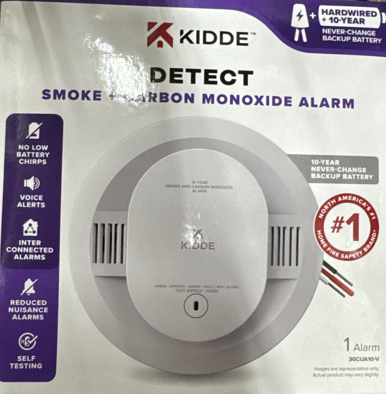 Kidde Smoke and Carbon Monoxide Detector with Interconnected Alarm