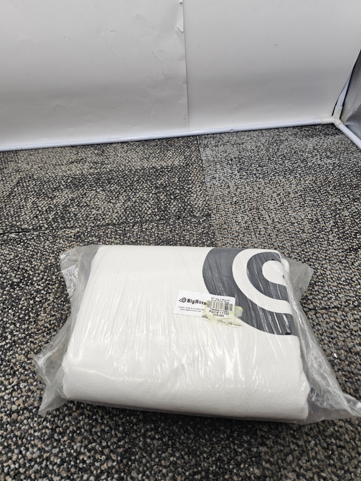 (QTY 3) Big Horn 11768 20" Dia 5 Micron Dust Filter Bag (OB103) 20" x 32" Long