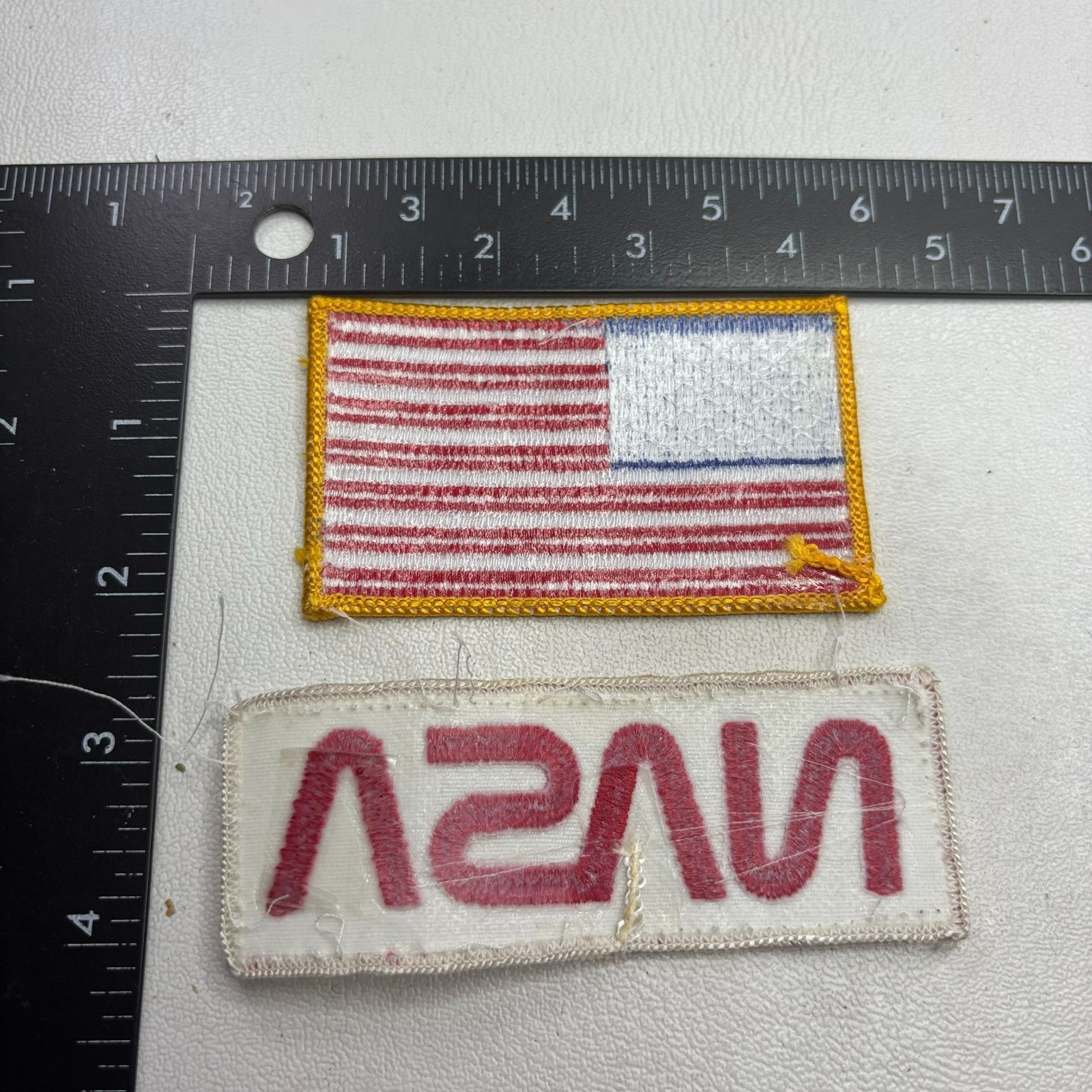 2 Patches 1 USA FLAG Patch + 1 NASA Patch 58J7