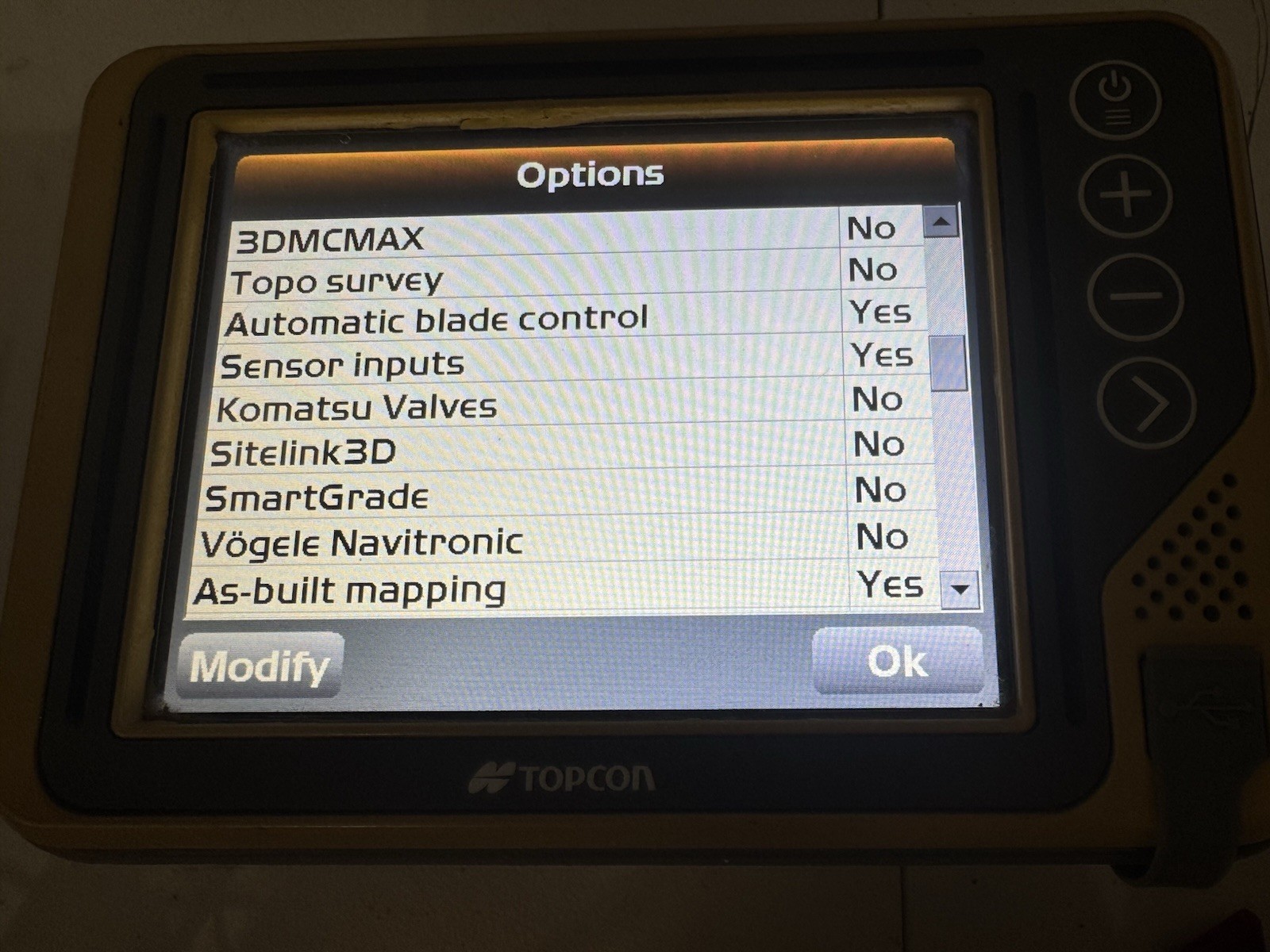 Topcon GX-55 Graphical Machine Control Display Box for Bulldozer or Excavator