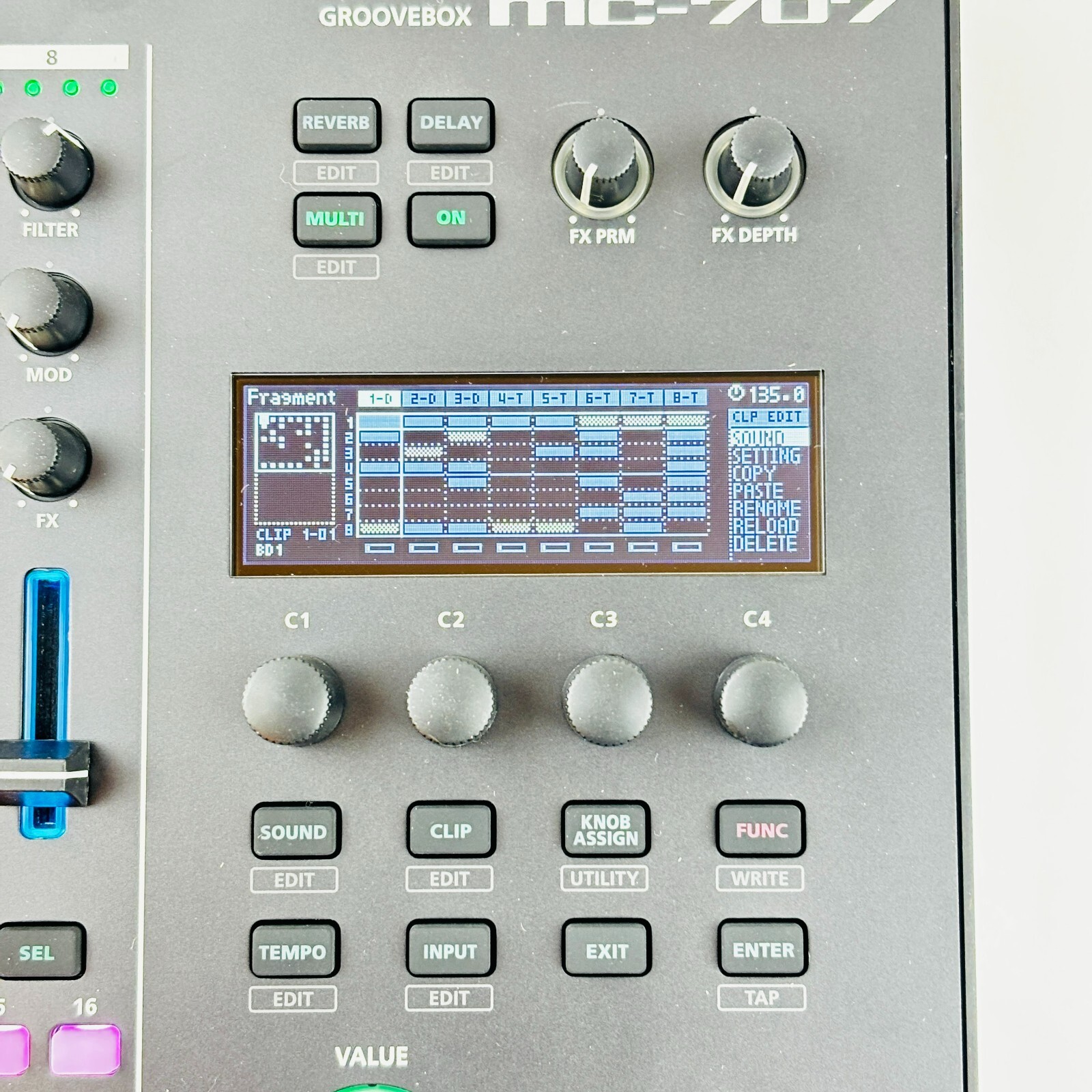 Roland MC-707 Sampler Drum Machine Synthesizer Groovebox Workstation Tested