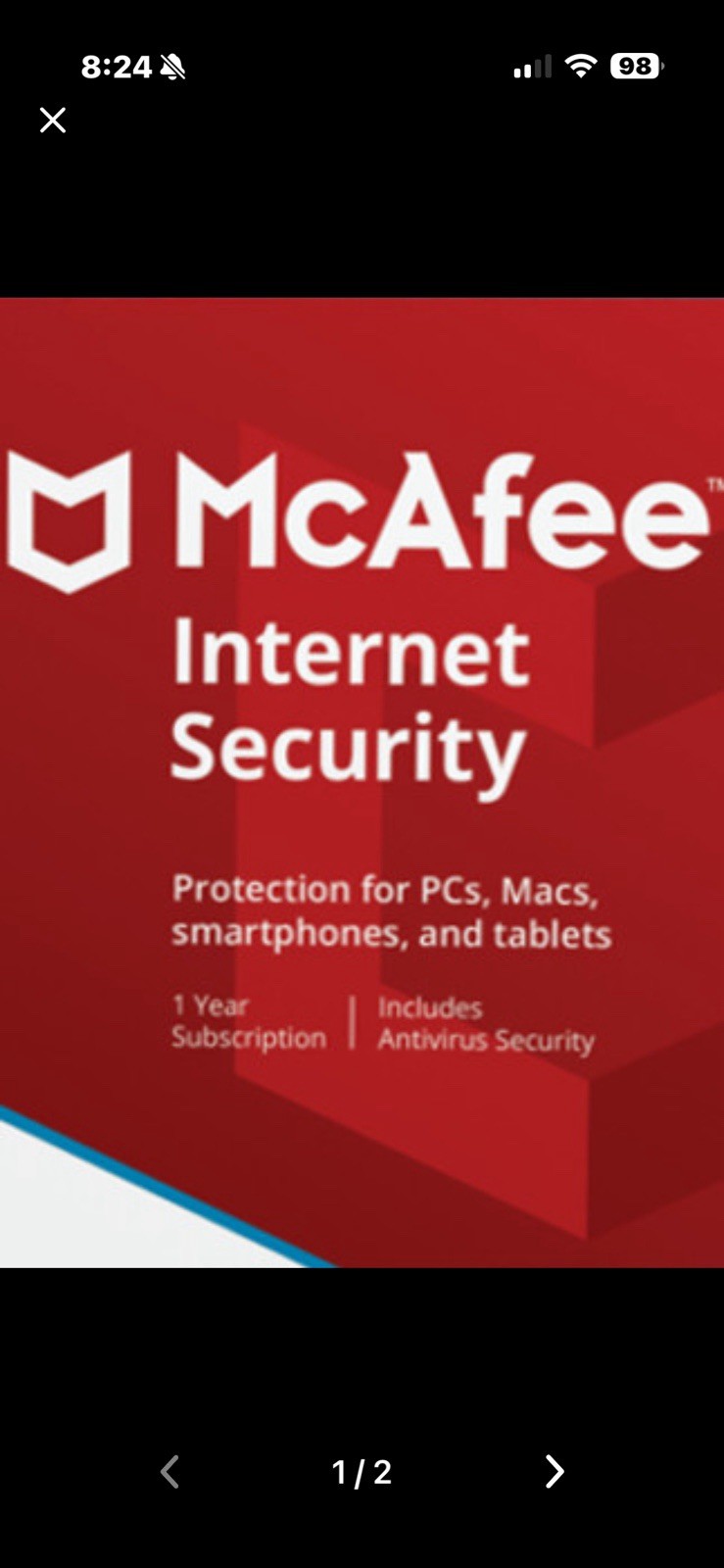 McAfee Internet Security 2025 Key (1 Year / 1 Device)