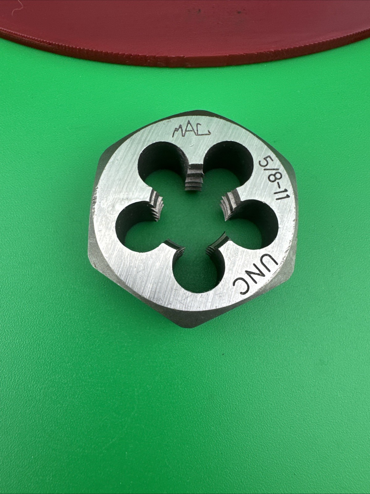 Mac Tools 6852DIA SAE Hexagonal Die 5/8"-11 NC - 1/7/16" Shank