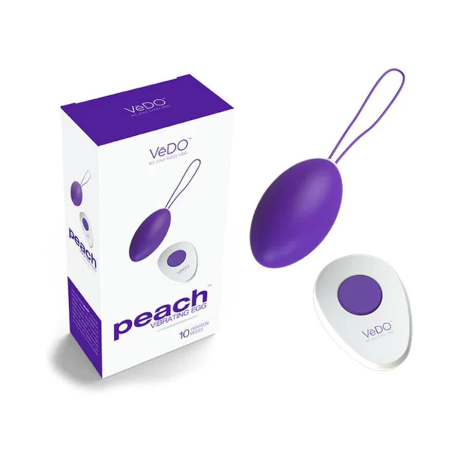 Peach Vibrating Egg - Into You Indigo