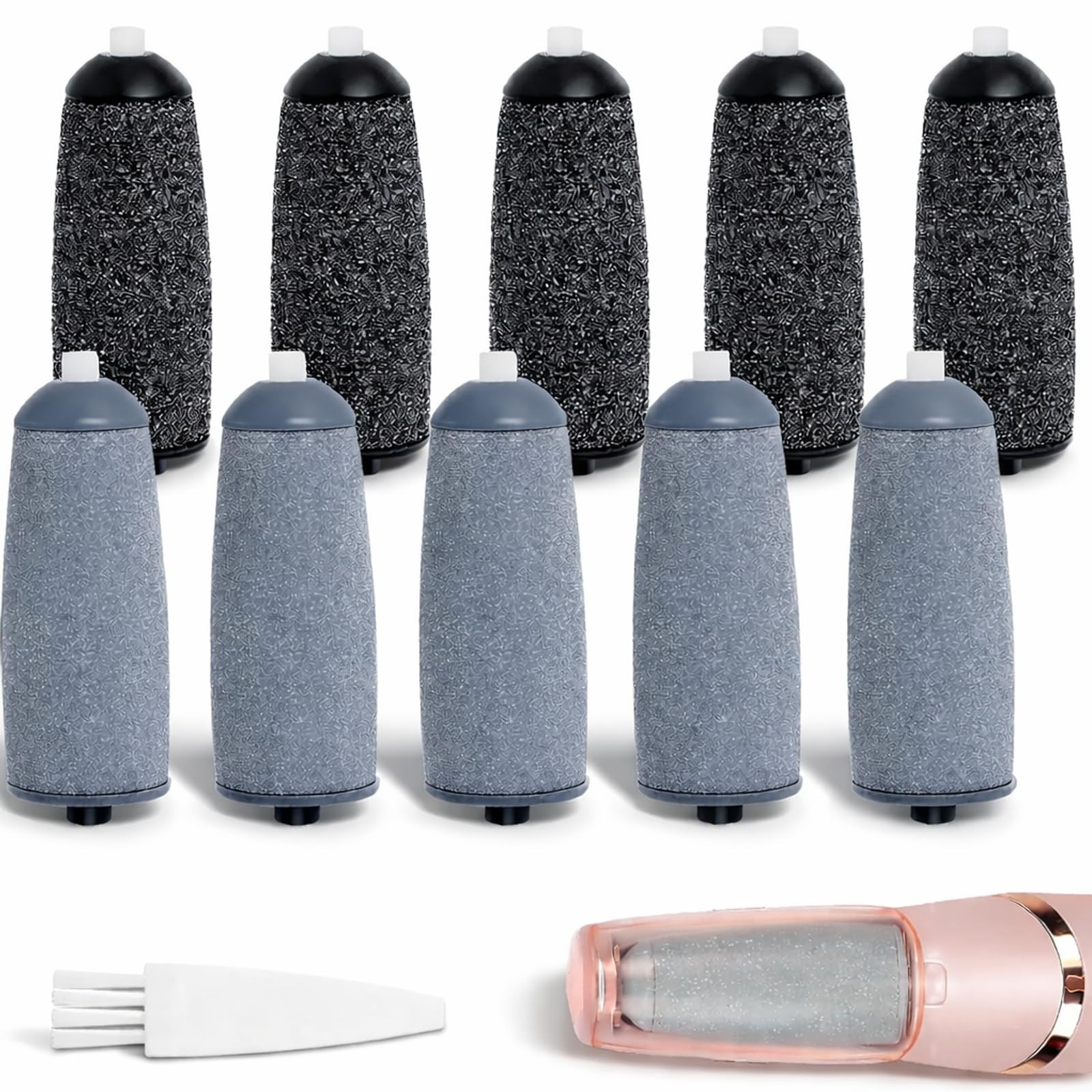 10 Pack Replacement Roller Refills Compatible with Finishing Black and Gray
