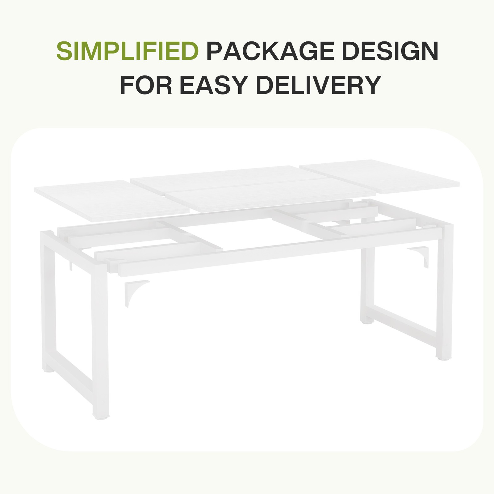 Tribesigns 70.8'' Executive Desk, Large Office Computer Desk with Thicken Frame