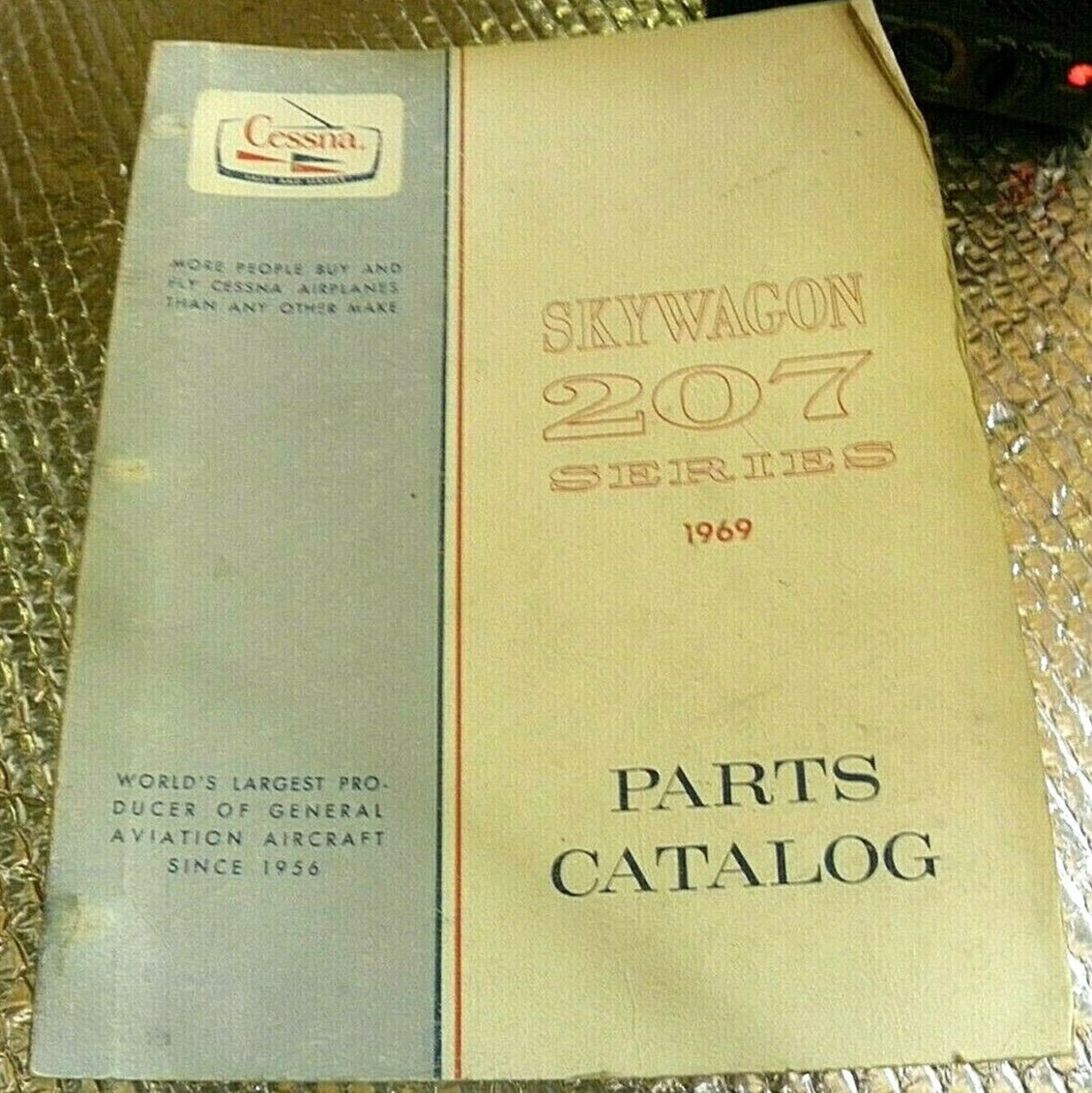 Cessna Aircraft 1969 Skywagon 207 Series Parts Catalog Manual FREE SHIPPING