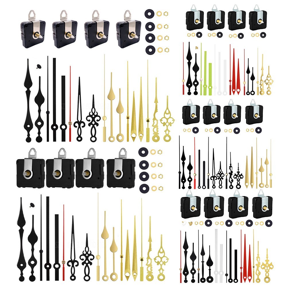 Create Unique Clocks with this 4PCS Movement Set and Metal Hand Options