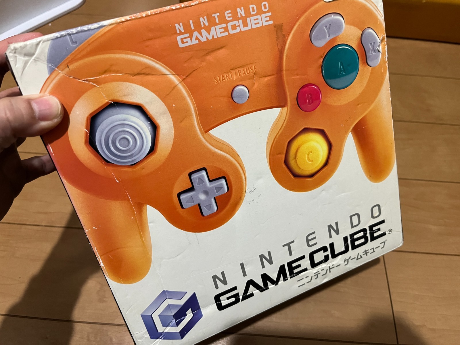 Nintendo GameCube Console & Controller Orange Color with BOX Japan 0320