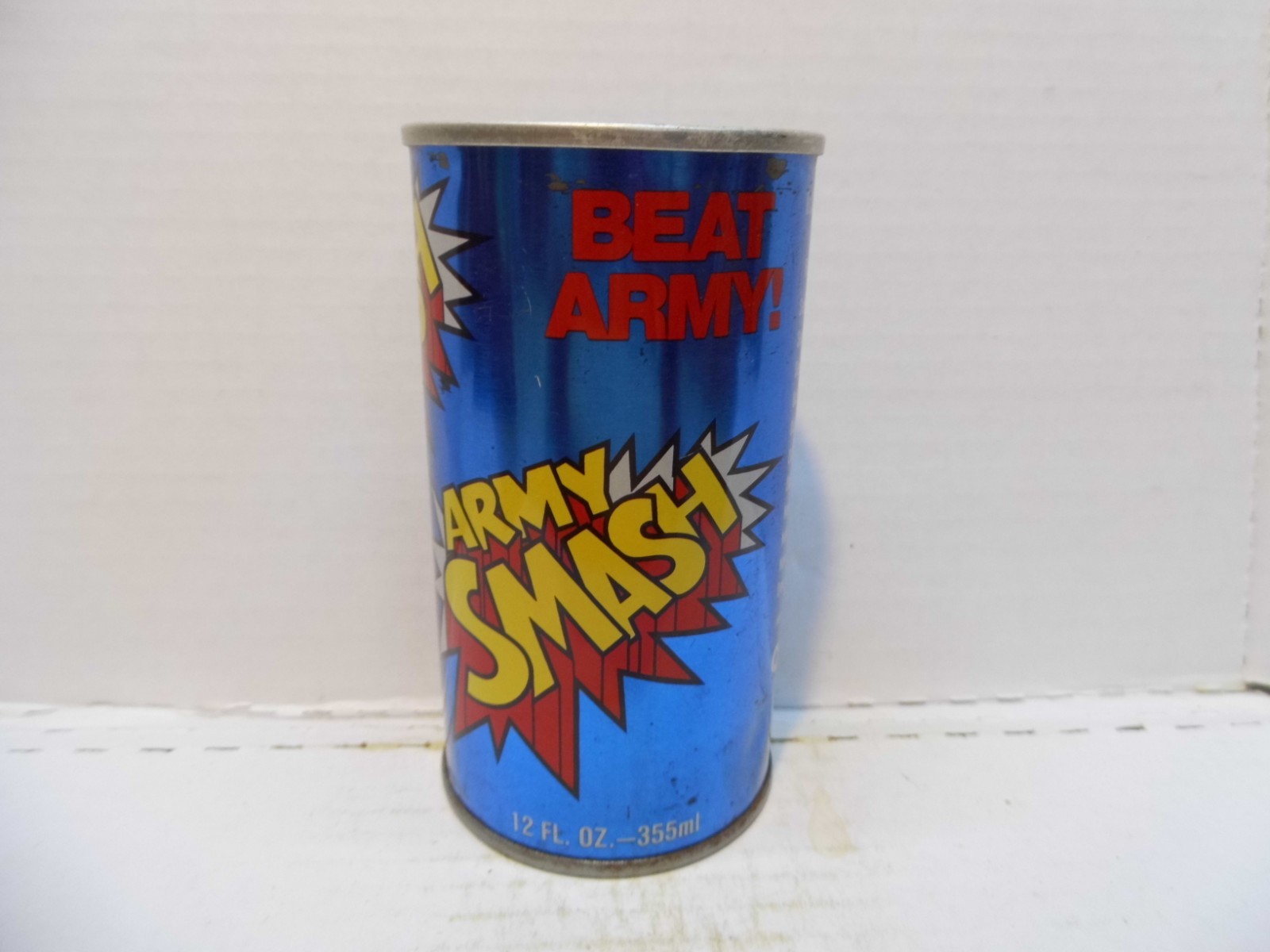 ARMY SMASH BEAT ARMY ORANGE S/S 1978 SODA CAN~PEPSI COLA, ANNAPOLIS, MD
