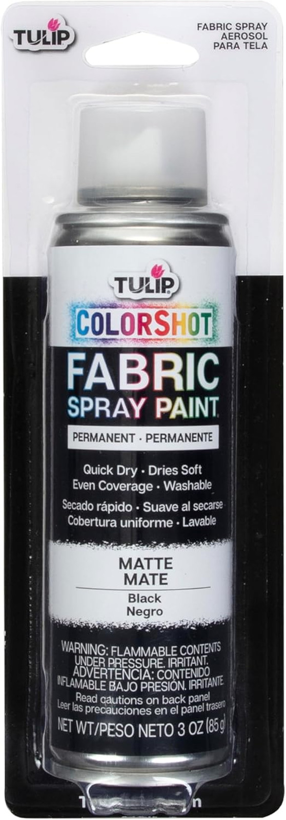 Tulip Colorshot Instant Fabric Spray Paint, Permanent Color Spray-On Fabric Pain