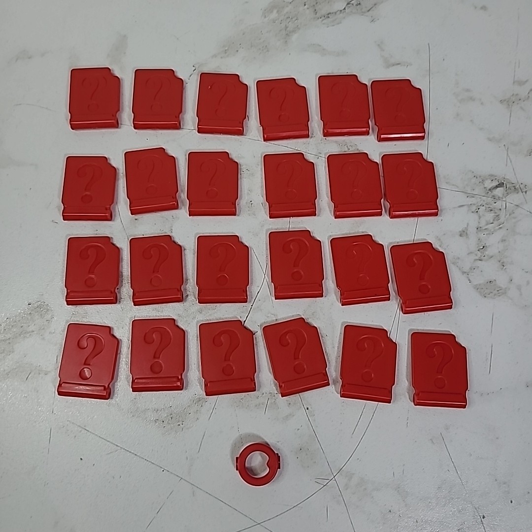Electronic Guess Who? Extra Replacement Parts 24 Red Covers Doors Indicator