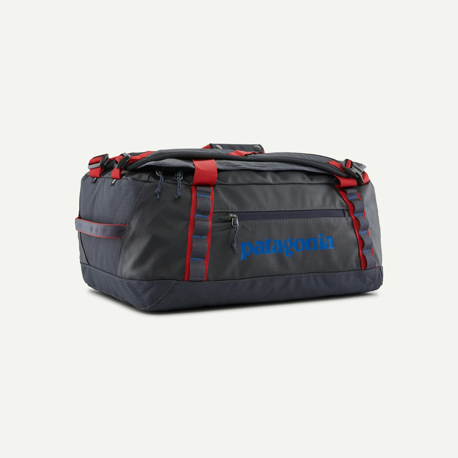 Patagonia Black Hole® Duffel 40 L, Smolder Blue w/Amanita Red, Free Ship US