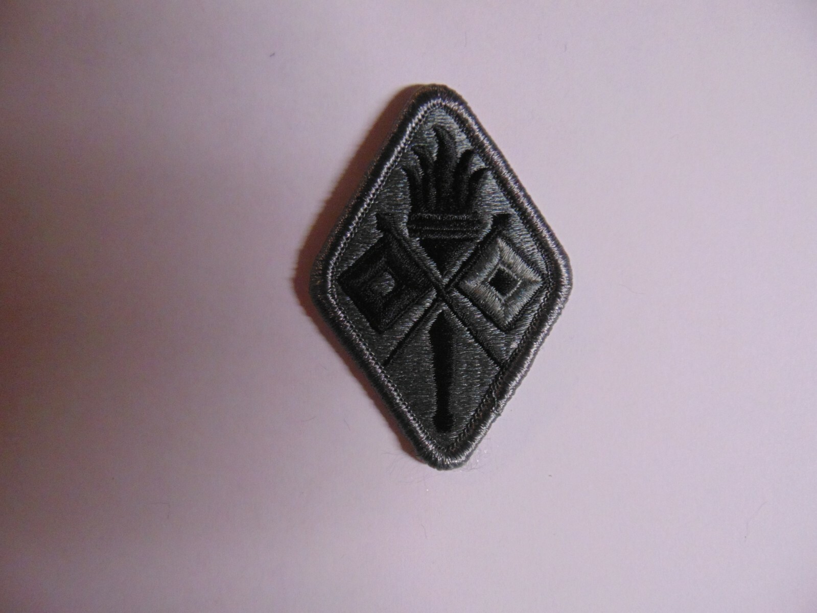MILITARY PATCH US ARMY HOOK LOOP BACK FOR ACU UNIFORM SIGNAL TRAINING SCHOOL