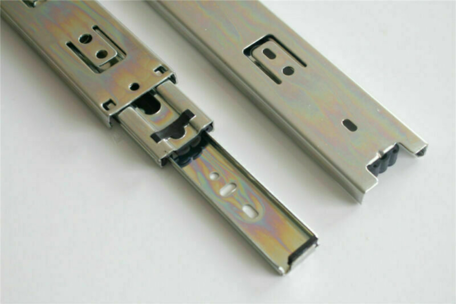 8“-22” Push Open Drawer Slide Full Extension Soft Close Ball Bearing Drawer