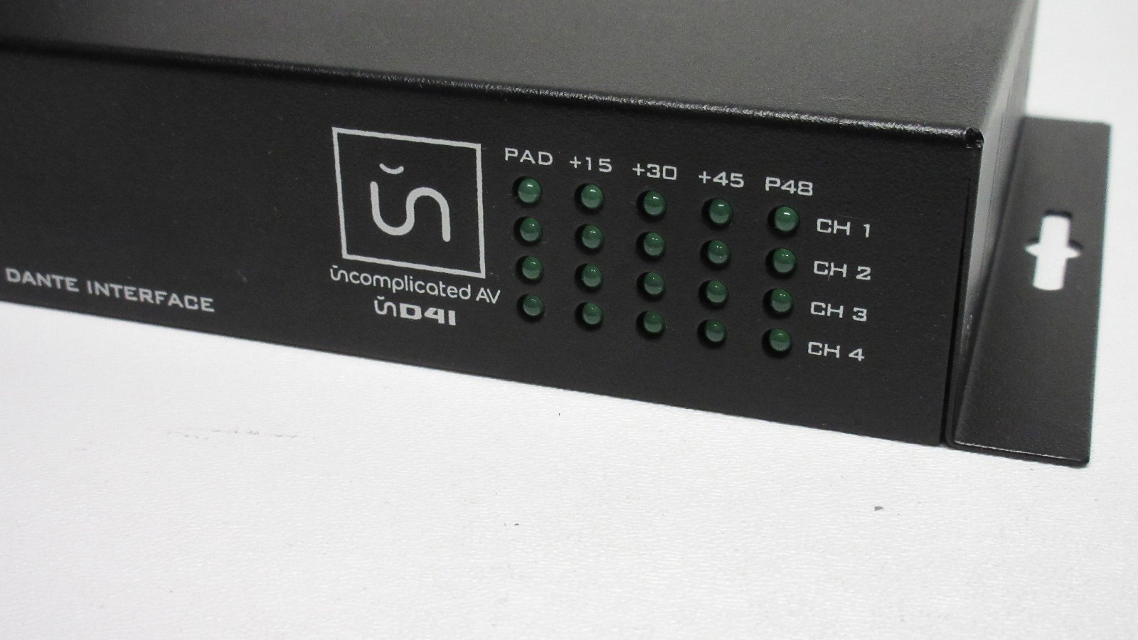 Attero Tech unD4i | 4 Input Dante Interface | PoE+DATA | USA | NO POWER ADAPTER