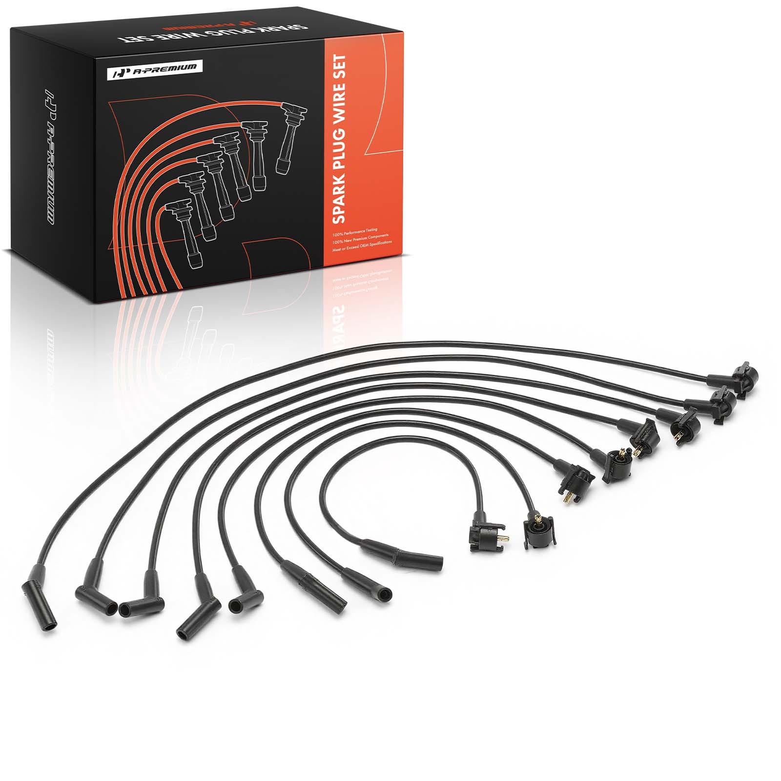 A-Premium 8x Spark Plug Wire Set for Ford Explorer 1996 1997 Mercury Mountaineer