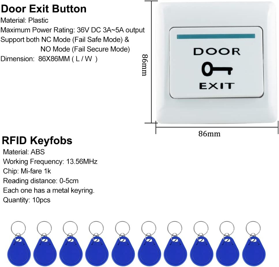 Wifi Tuya APP Access Control System Waterproof Kits RFID Keypad Controller 125Kh