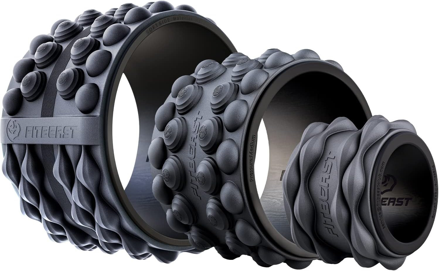 Back Roller, Back Wheel Foam Roller - Targeted Muscle Roller for Deep Tissue Mas