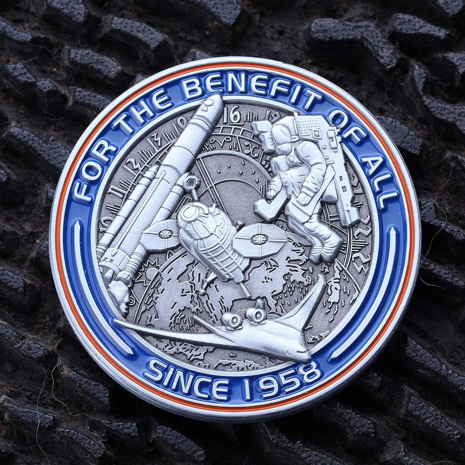 NASA Logo Stars Challenge Coin
