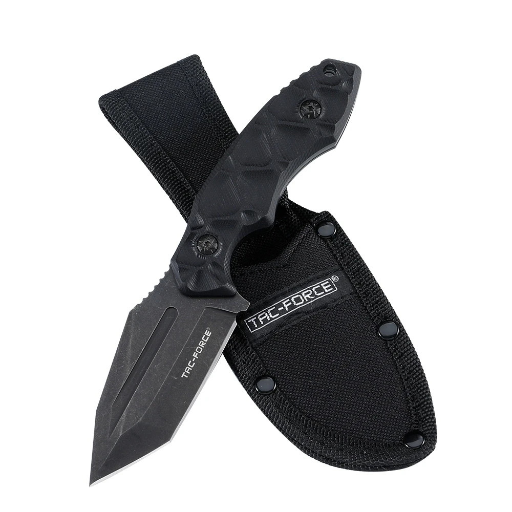 7.50" Tac-Force Full Tang Fixed Blade w/Reinforced Nylon Fiber Sheath