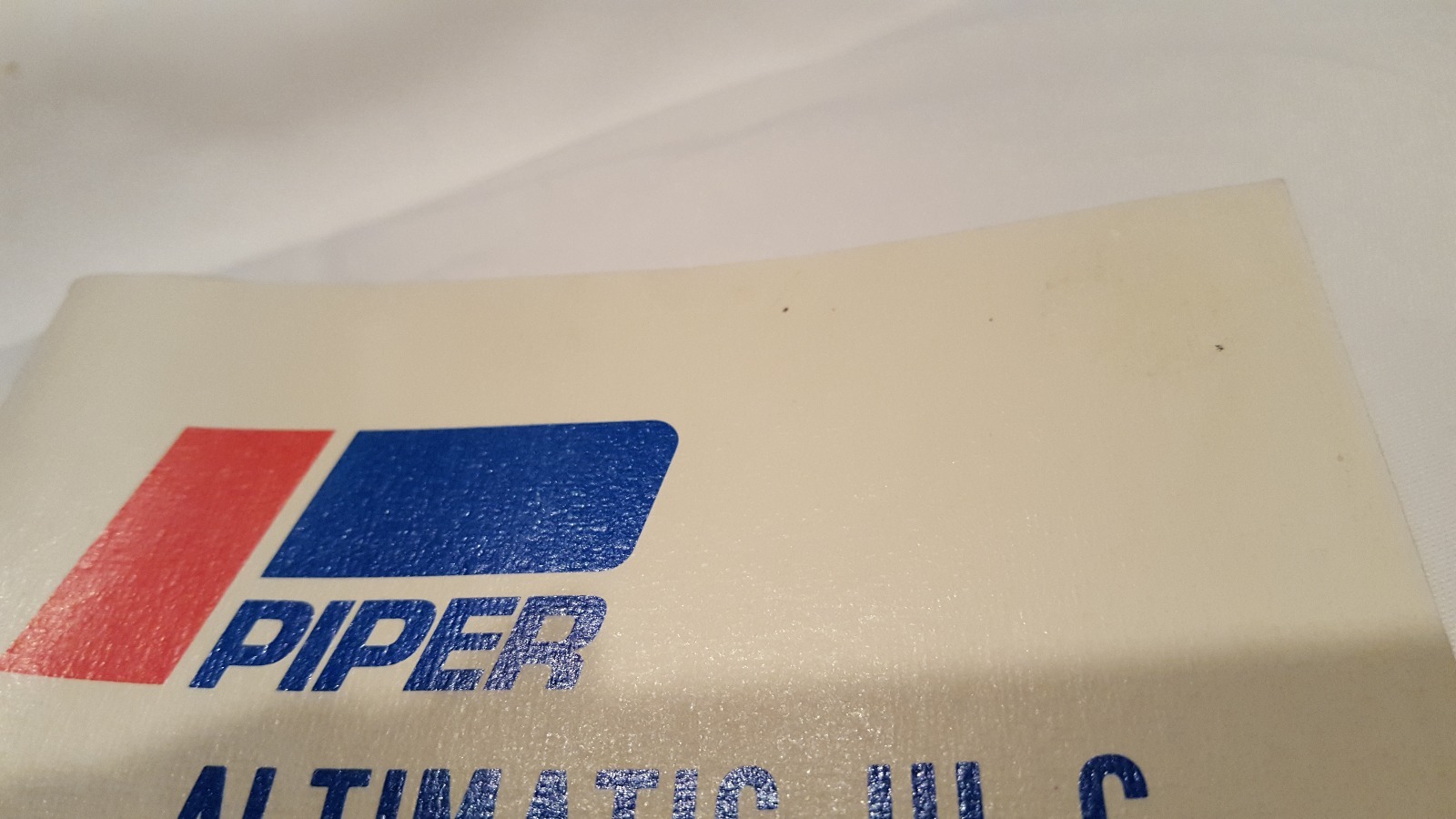 Operating Manuel for Piper Altimatic III C Instructions Printed 1975