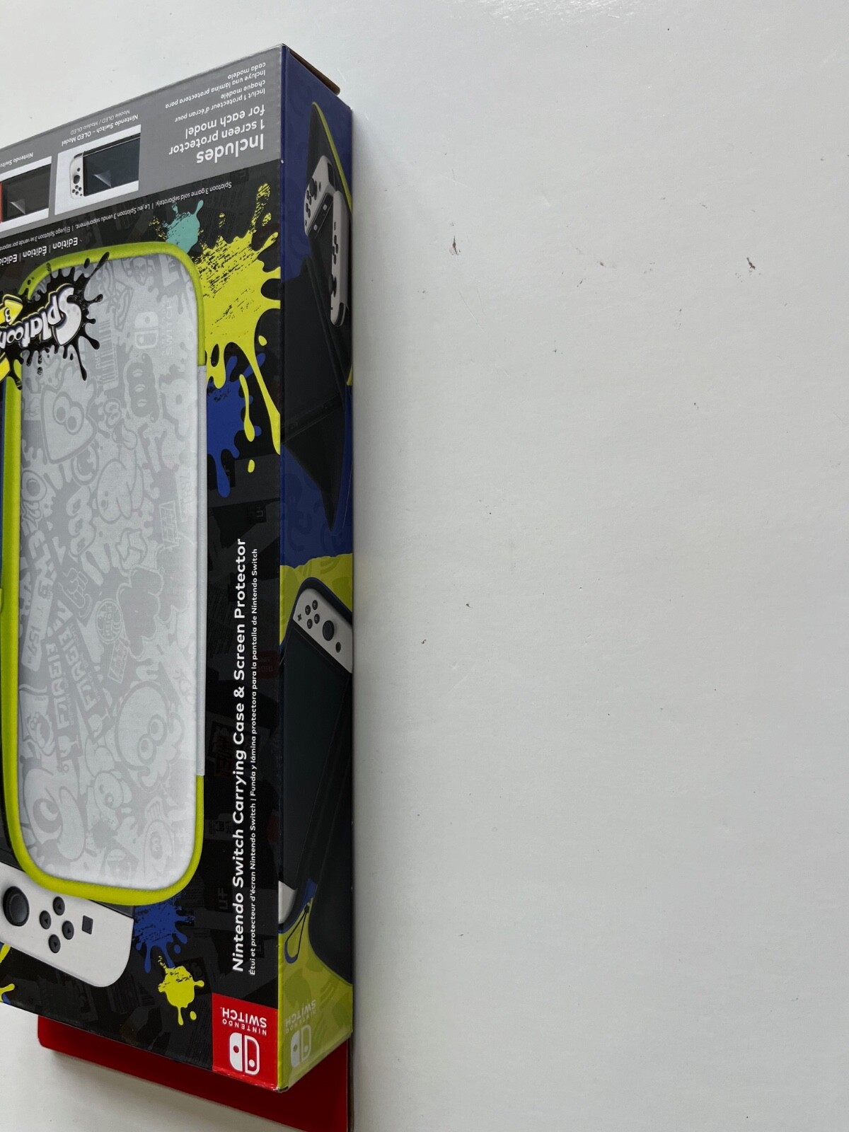 Splatoon 3 Nintendo Switch Carrying Case & Screen Protector Brand New Ships Fast