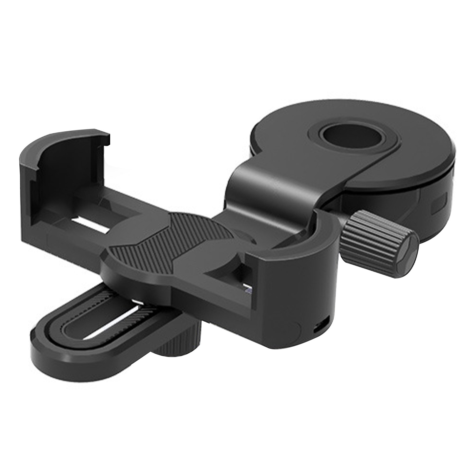 Black Universal Phone Camera Clip Mount Spotting Scope Adapter Precise Focusing