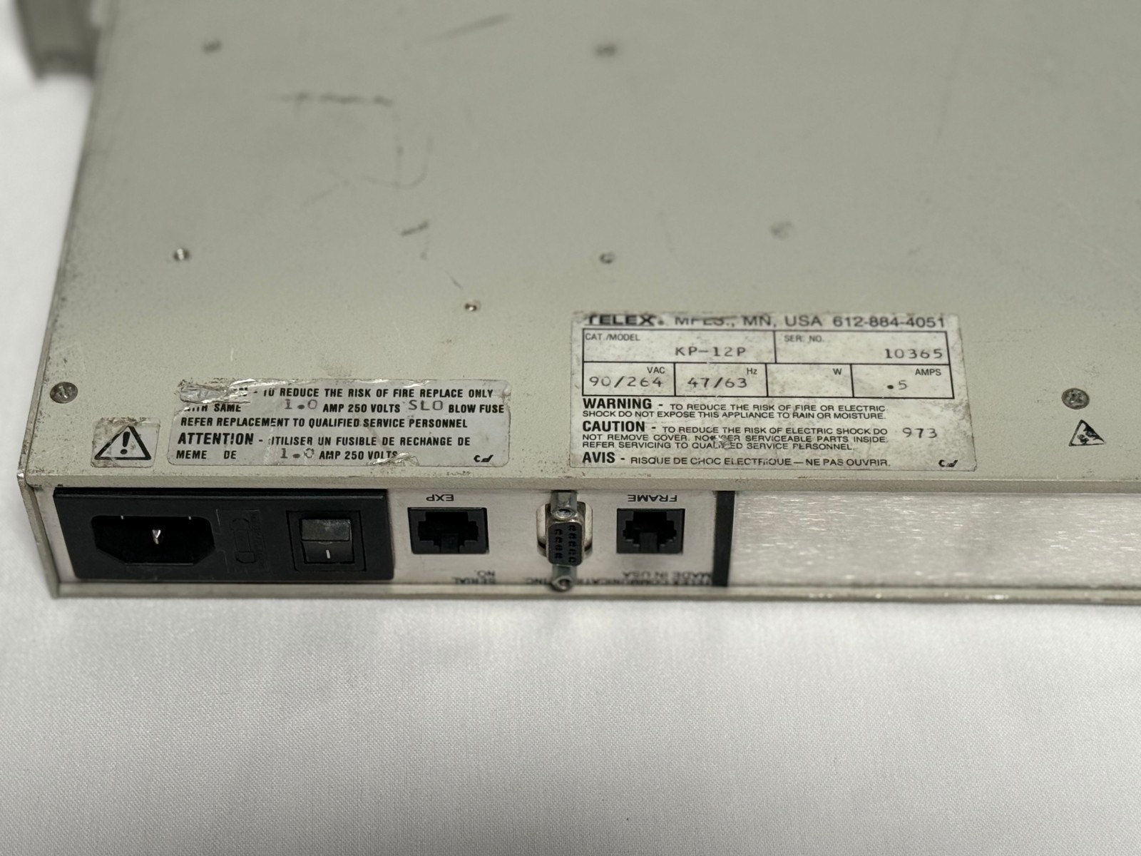 Telex RTS KP-12PB W/RC 12-Position Key Panel