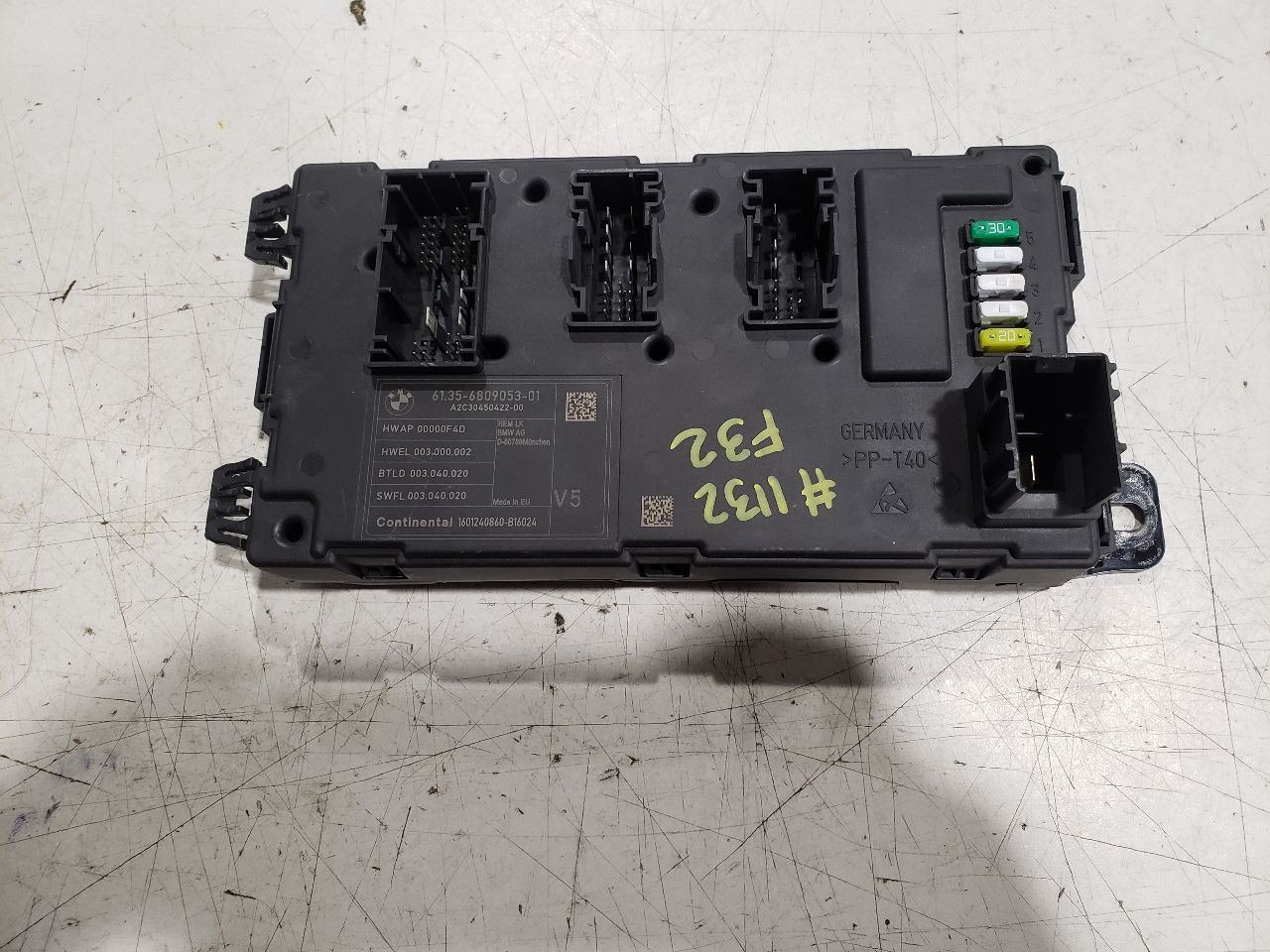 Rear BCM Body Control Module - 2016 BMW 428I F32 SULEV Coupe - 12-18 OEM 6809053