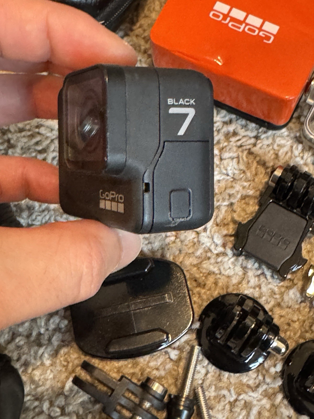 GoPro Hero 7 Black Camera Accessory Bundle with Case, Mounts, Straps, Tripod!