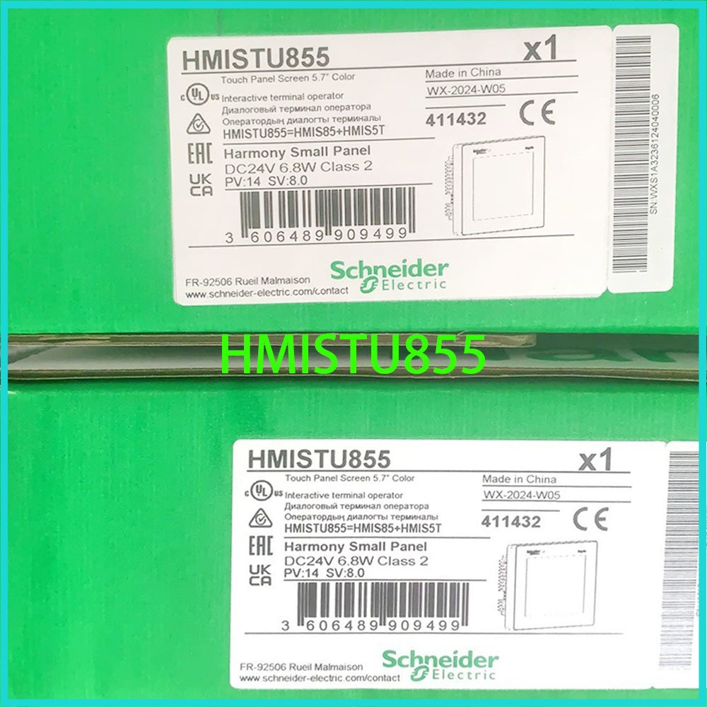New in box Schneide HMI 24VDC HMISTU655 HMISTU855 Interface Touchscreen Module
