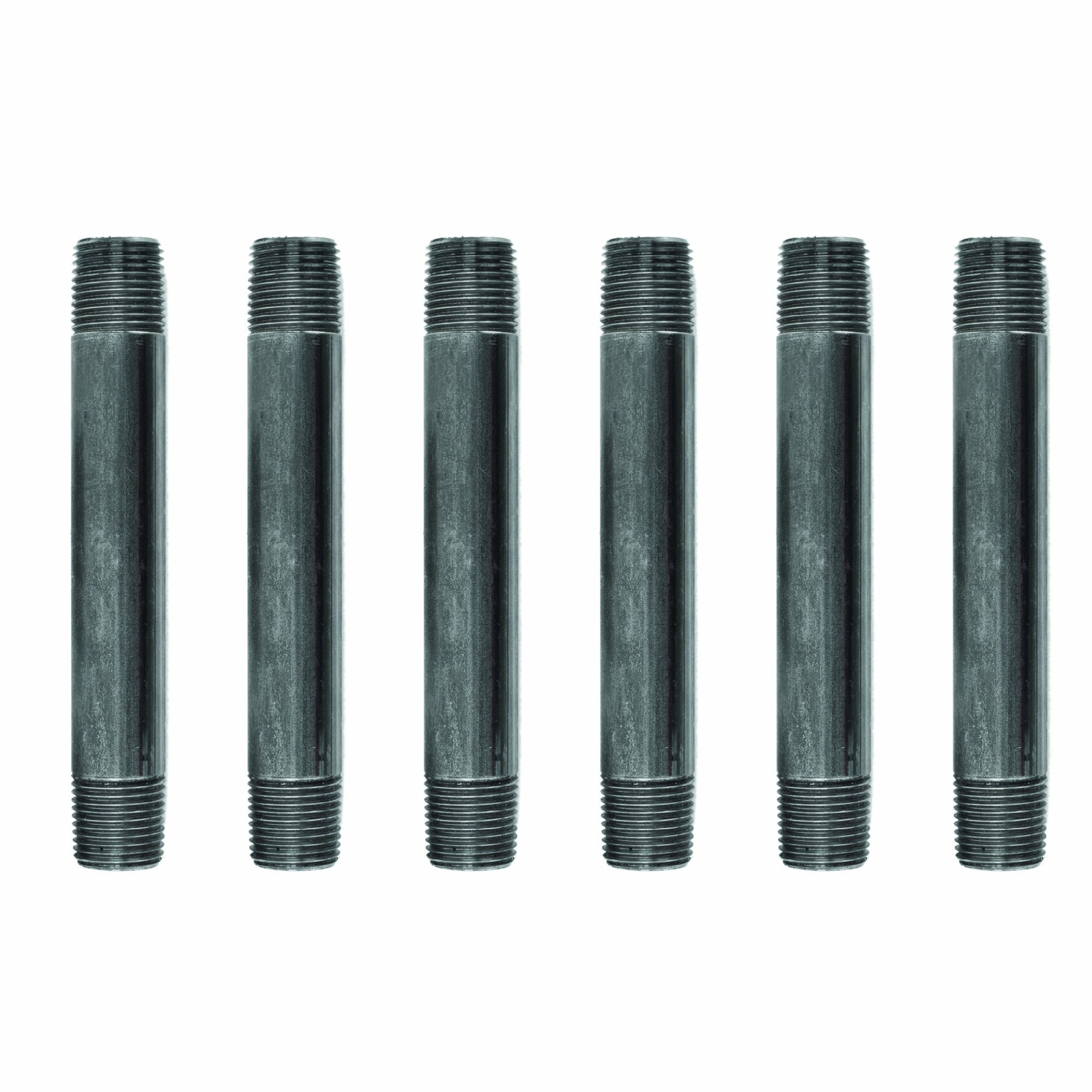 1/2  in. X 5 1/2 in. Black Pipe 6 Pack
