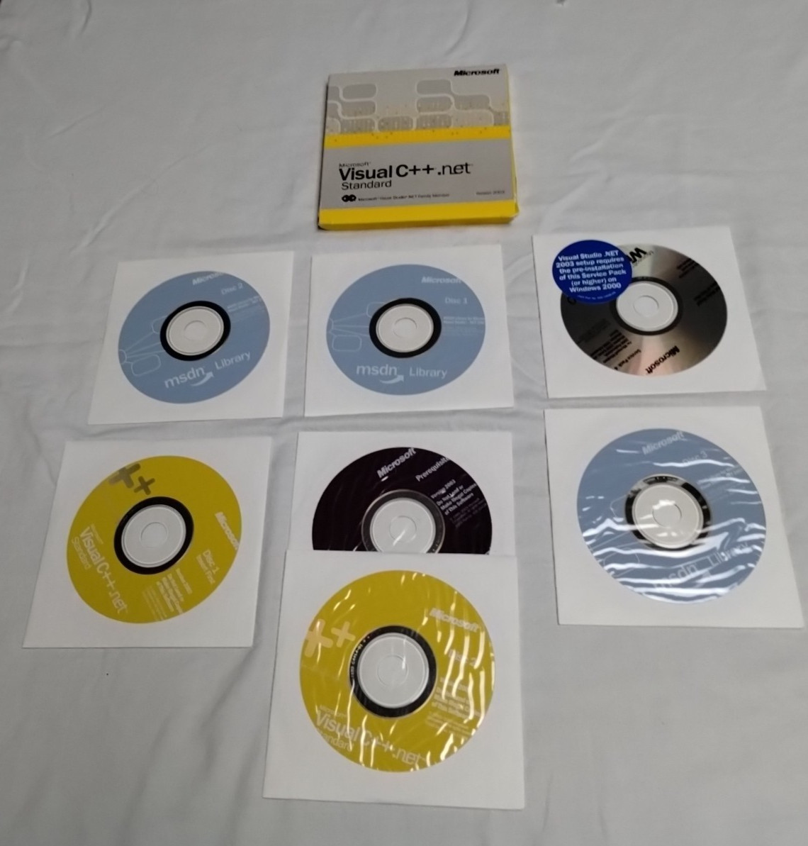 Genuine Microsoft Visual C++.net Standard - Boxed with 7 CD's & Manuals & Code