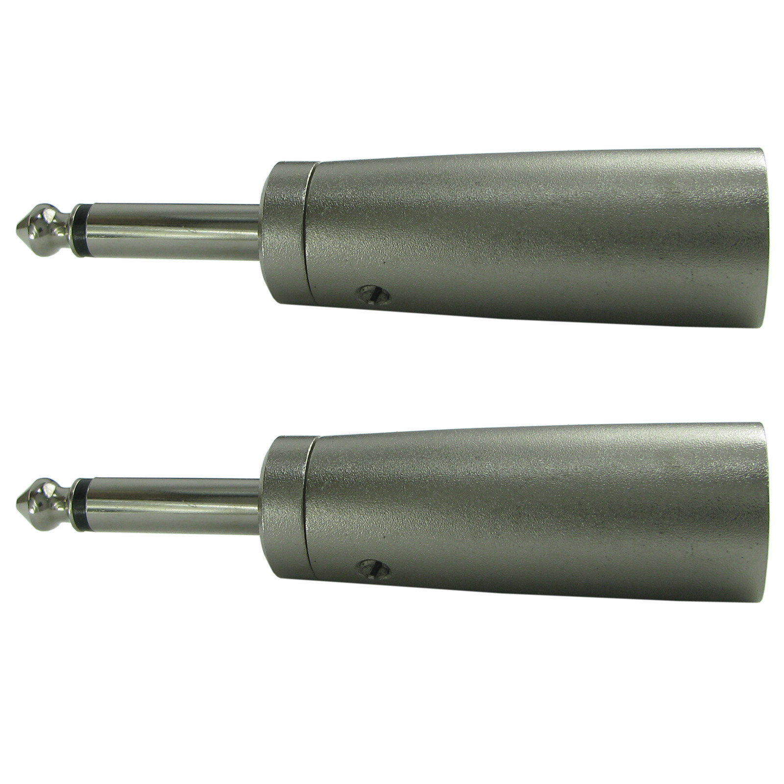NEW 2 LOT 3 pin XLR male to MONO 1/4 plug male mic microphone cable cord adapter