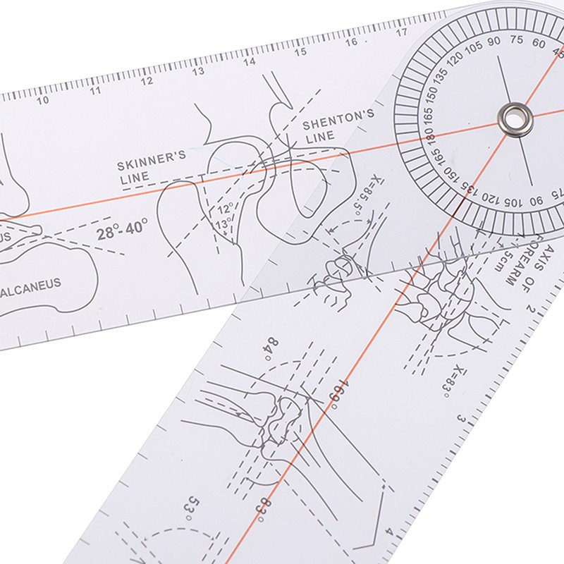 Multi-Ruler Goniometer Angle Medical Ruler Joint Orthopedics Tool Instruments!