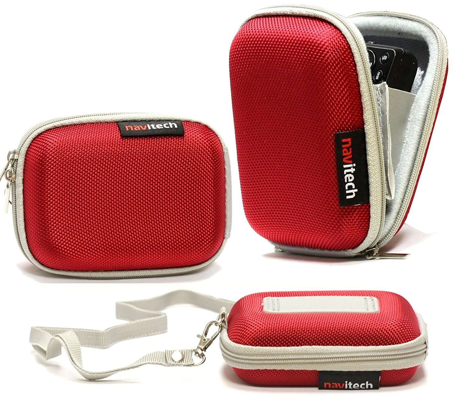 Navitech Red Shockproof Camera Case For Gaeirt 2.4 Inch Digital Camera