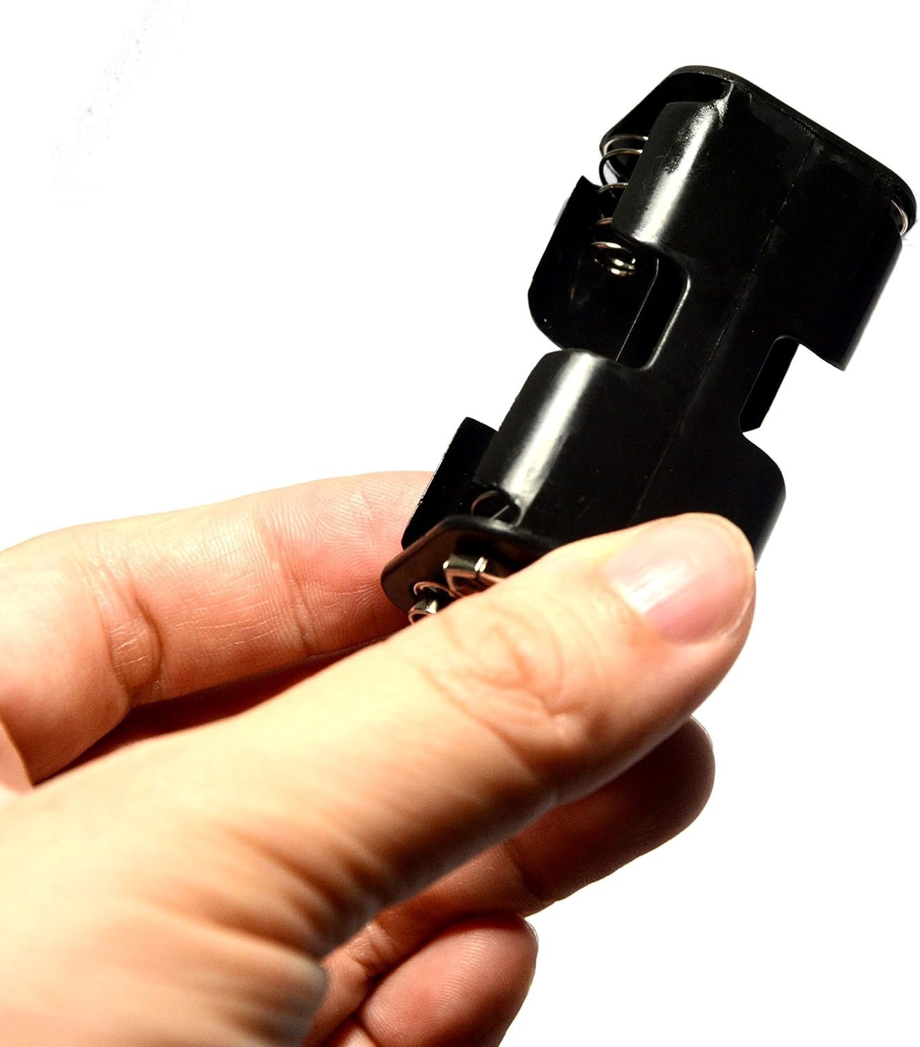 Efficient Battery Organization: 4 AA Battery Holder with 9V Connector (3 Units)