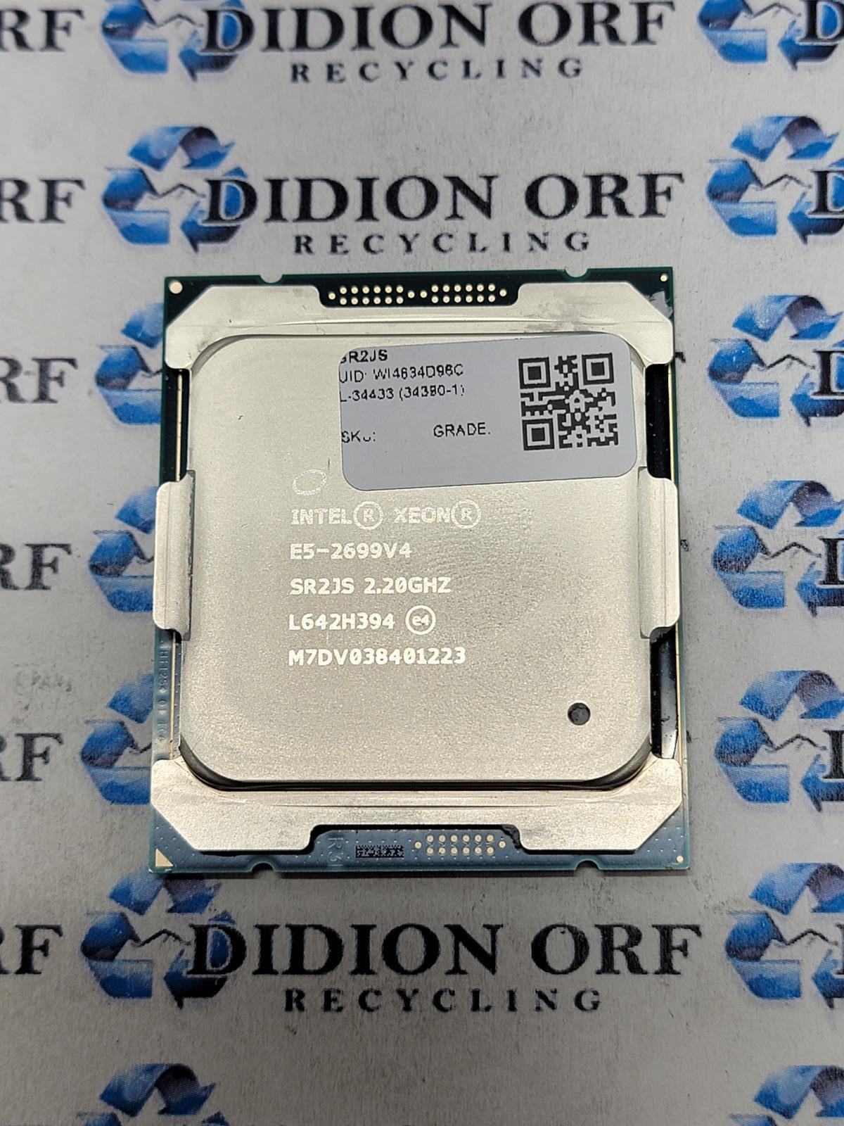 INTEL Xeon E5-2699V4 SR2JS 2.20 GHz 55 MB SmartCache 145 W SKU 20068