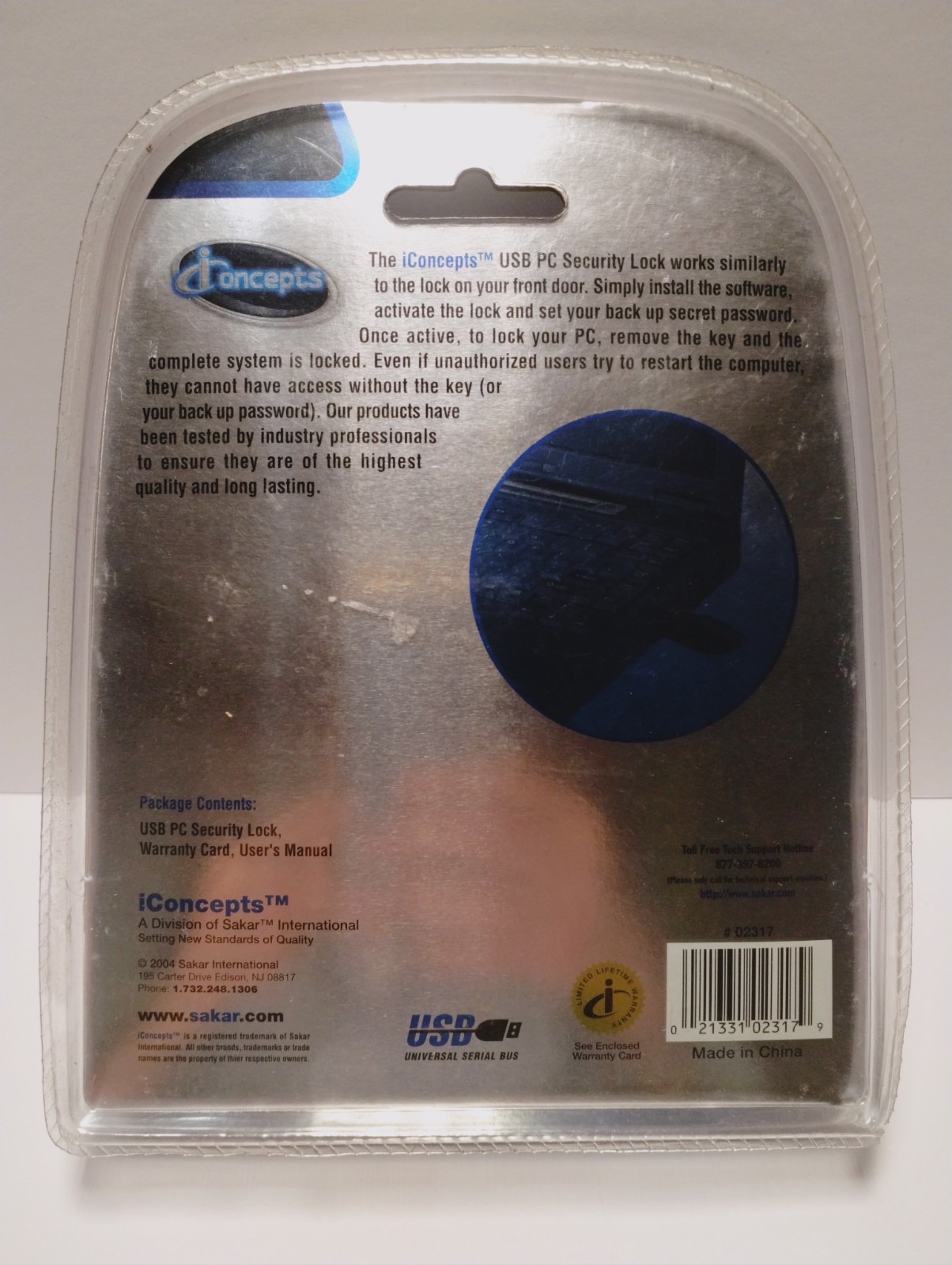 USB PC Security Lock 2004 iConcepts Mobility